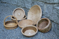 verschiedene runde Brotk&ouml;rbe